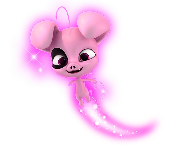 Daizzi, the pig kwami from Miraculous Ladybug